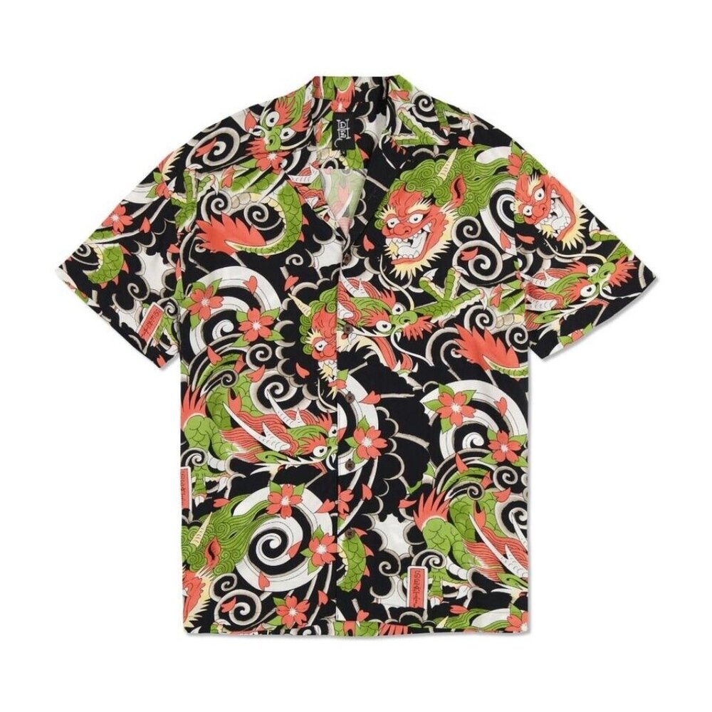Ed Hardy Japan Dragon Button Up Mens Size S, NWT - $ 85.00  Original